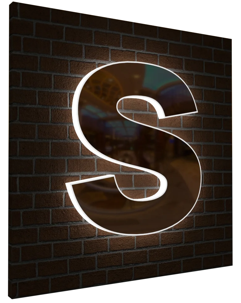 illuminated sign letter ışık patlaması 20mm pleksili