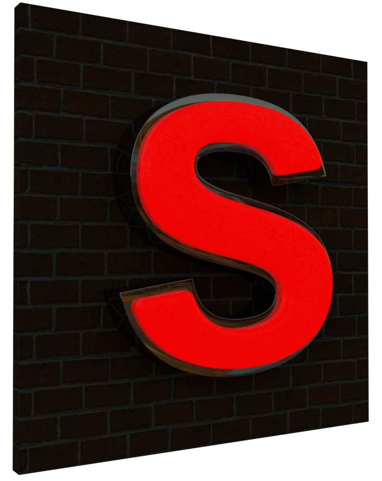 vacuum formed rimmed illuminated channel sign letter profile s1 vakumlu fileli krom kutu harf profil s1